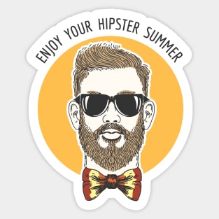 Hipster Summer Emblem Sticker